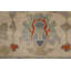 Tapis oriental floral noué à la main 8 x 10 po