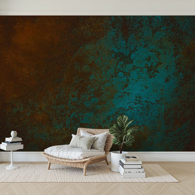 Papier peint 3D pour vieille texture de rouille de cuivre Abstraction Design Wall Adhésif auto-adhésif papier peint pour chambre à coucher salon dortoir décoration murale plafond autocollant