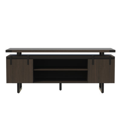 Mirella Low Wall Cabinet Wood Doors