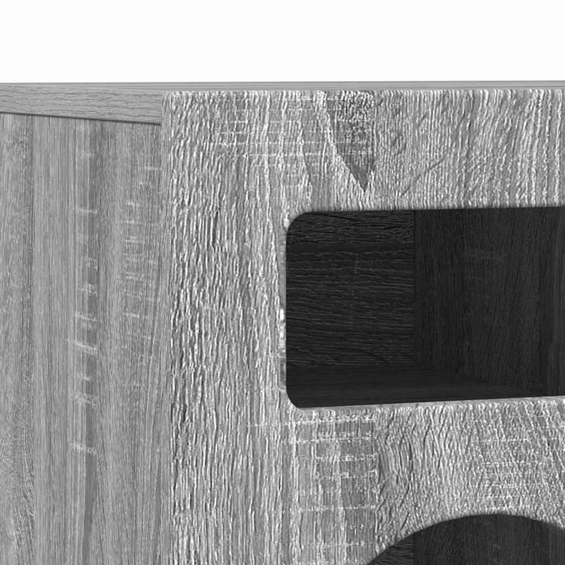 TV Stand, 40cm H x 80cm L x 35cm W, Grey Sonoma