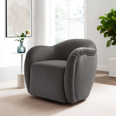 Fauteuil pivotant en velours Compose Performance