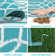 Geometric Reversible Plastic Outdoor Rug Yard Seaside Camping Large Mat
