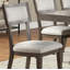 Mobilier de salle à manger ensemble de salle à manger à feuilles larges gris cendré 8 pièces, ensemble de salle à manger 6 chaises avec banc, ensemble de table de salle à manger, ensemble de salle à manger
