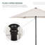 Parasol d'extérieur 6,6 pi avec parasol 6,6 pi-1495196401