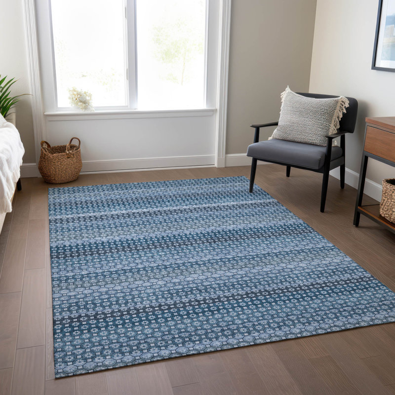 Tapis intérieur / extérieur lavable en machine Christain ACN1420, Rectangle 2 pi 6 po x 3 pi 10 po