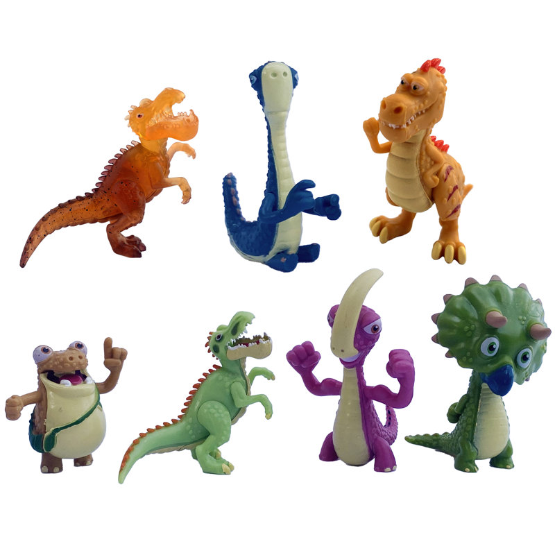 Gigantosaurus: Mighty Friends - Paquet de 7 - Mini figurines de 2 po (Giganto-Bill-Rocky-Mazu-Tiny-Trex-Lava Giganto)