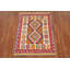 Tapis géométrique réversible en laine Kilim 3 x 4
