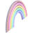 Enseigne lumineuse 12 po multicolore arc-en-ciel multicolore