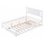Lit plateforme double avec lit gigogne réglable-1023942084