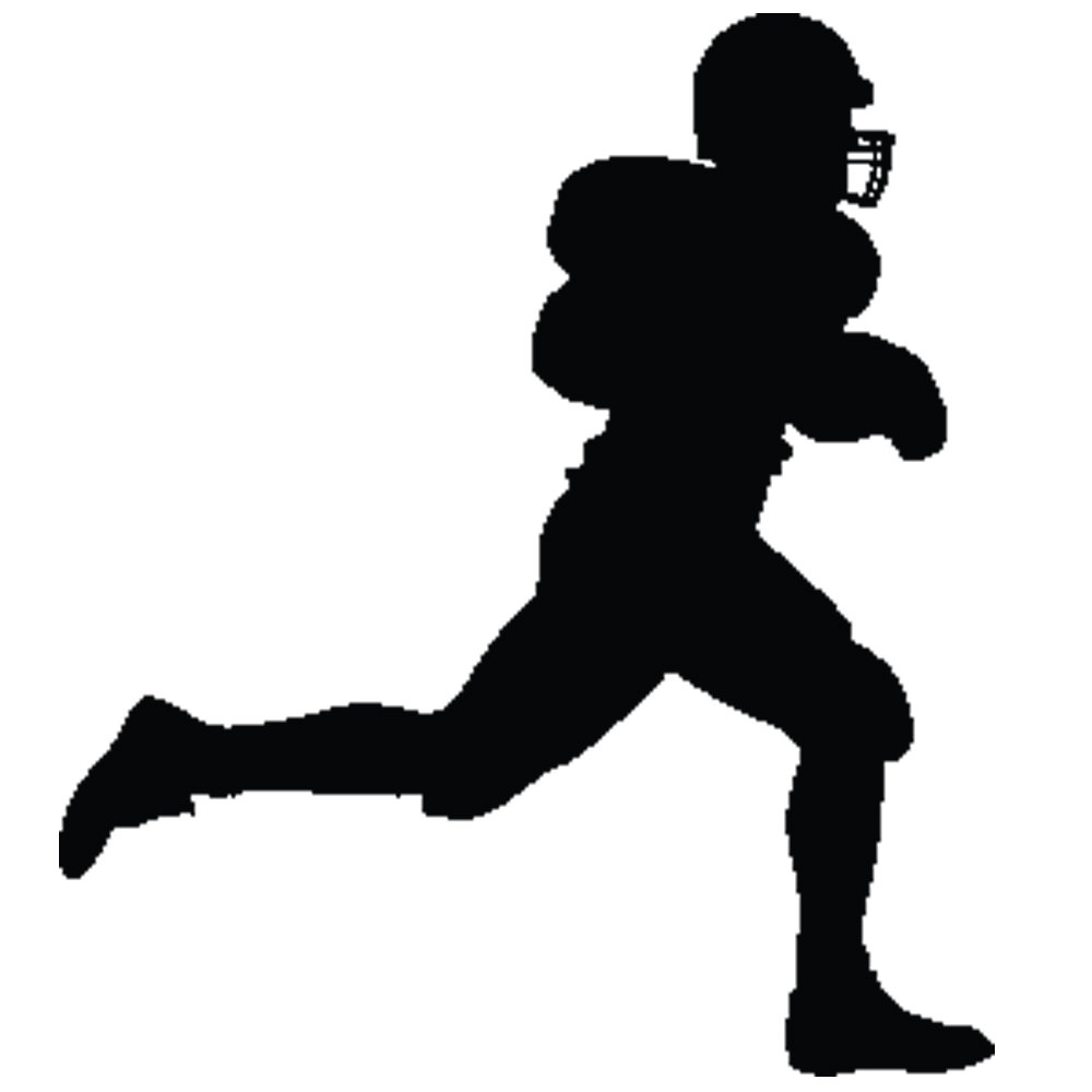 Wallhogs Football Ball Carrier III Silhouette Wall Decal | Wayfair