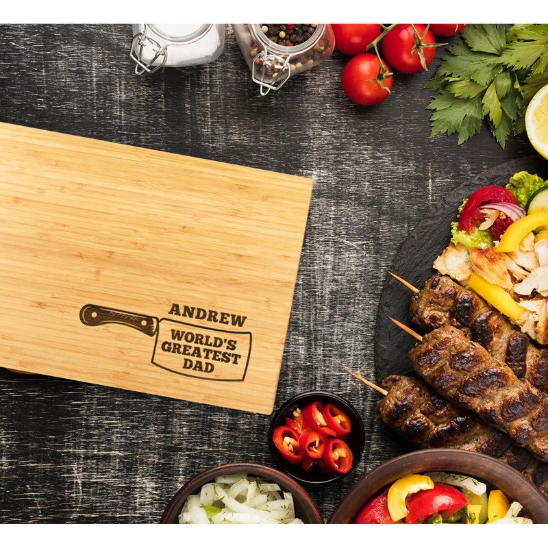 Koyal Wholesale Bamboo Laser Engraved Cutting Board, Yes
