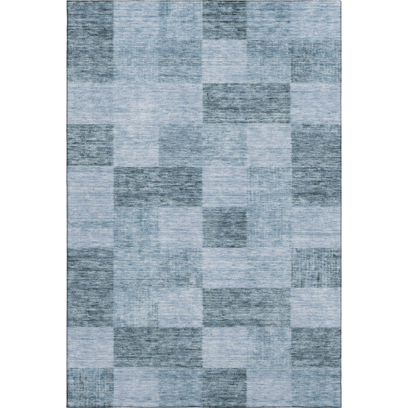 Premium Machine Washable Alves AMF1139 Geometric Rug, Rectangle 10' x 14'
