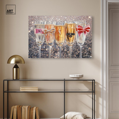 «Champagne Glasses Glitz» par Art Remedy