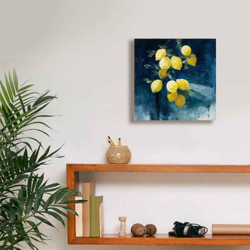 Toile épique Graffiti «Lemon Grove 1» par Julia Purinton, 18 po x 18 po, H 12 po x l 12 po x P 0,75 po