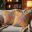 Ensemble de housse de coussin floral carré 20 x 20 avec imprimé numérique et fermeture à glissière pour la décoration de Noël-30978993