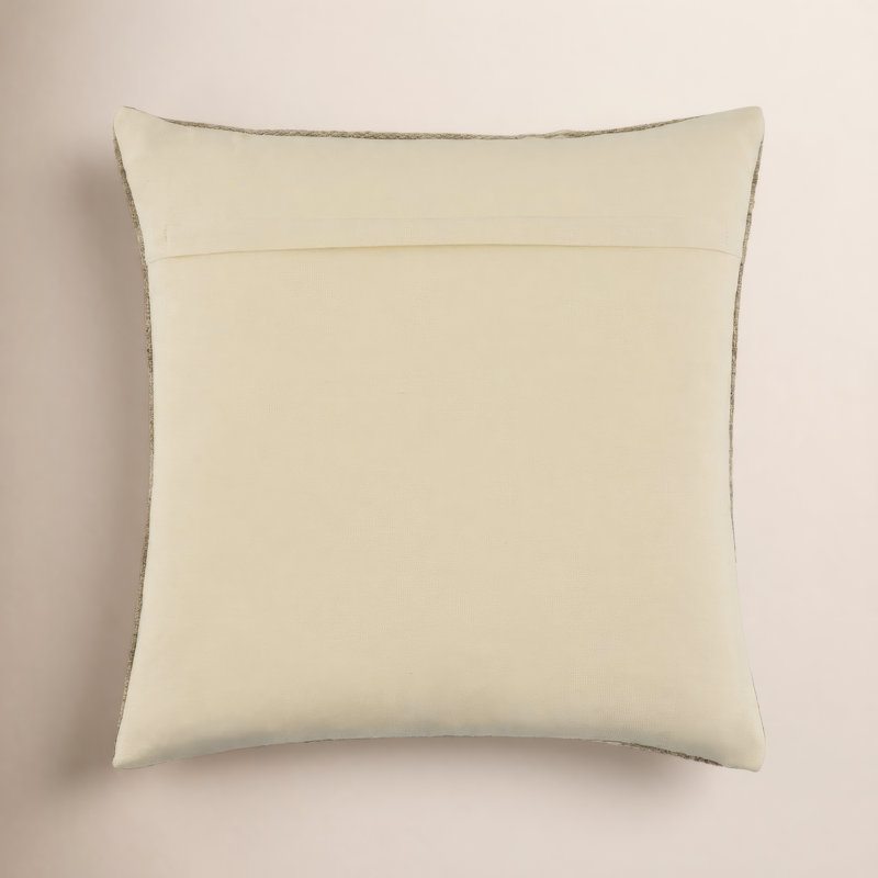 Jundah Accent Pillow, Light Brown, Square 20", Pillow Cover Only - No Insert