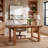 63" Farmhouse Solid Wood Executive Desk