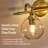Modern Globe Clear Glass Bathroom Vanity Light Fixture with Metal Gooseneck Frame-102572771-110546007