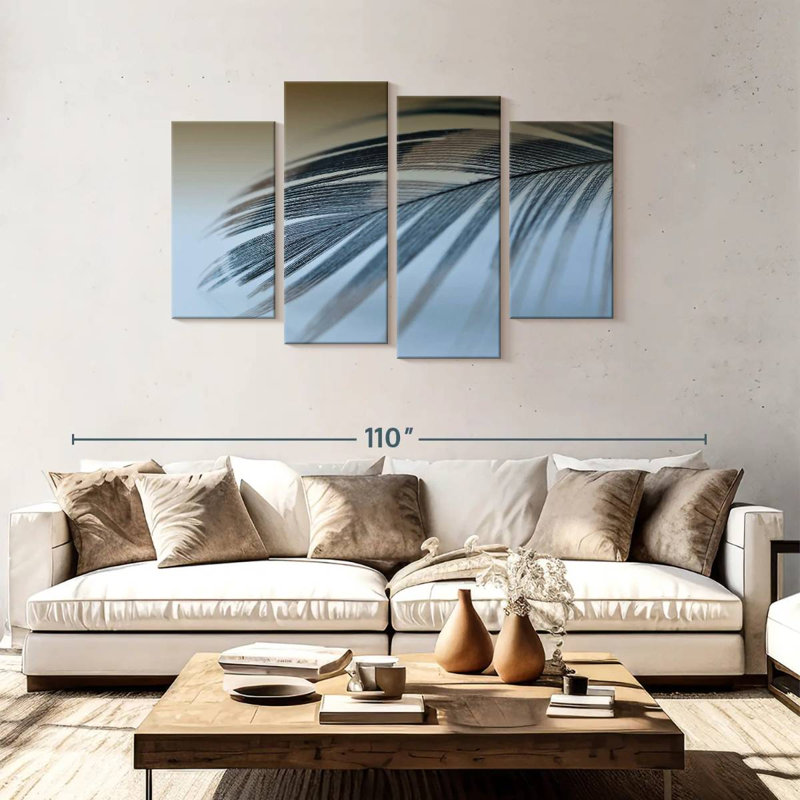 Kerner Single Feather, 48" H x 75" W