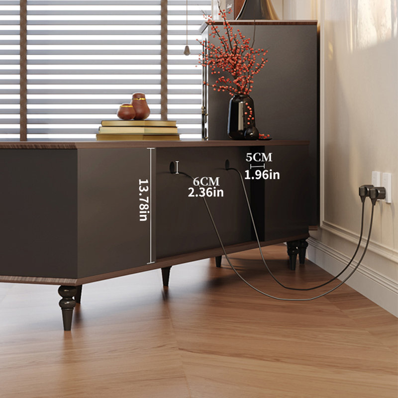 Crédence de rangement l 94,49 po American Style Living Room