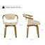 Chaise pivotante rembourrée en similicuir Wathen-2049516239