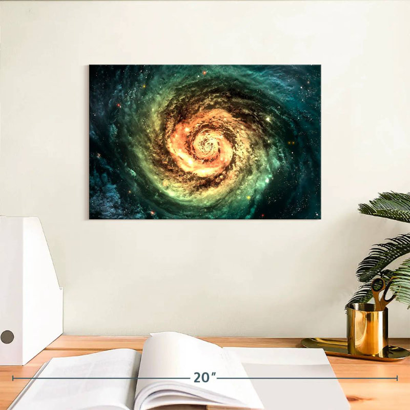 Oberle Spiral Galaxy, 8" H x 12" W