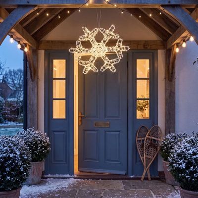 UL Electric Lighted Holiday Snowflake 16.8"H