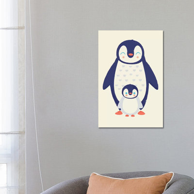 Mama Penguin by Jay Fleck - Wrapped Canvas Gallery-Wrapped Canvas Giclée