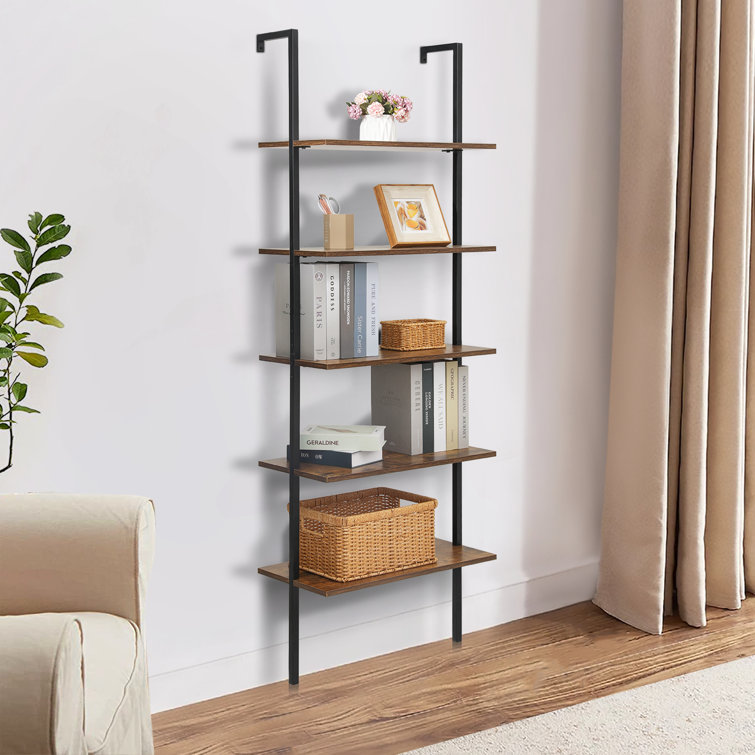 https://assets.wfcdn.com/im/42344013/resize-h755-w755%5Ecompr-r85/2214/221462223/5-Tier+Modern+Standard+Metal+Ladder+Bookshelf+Wall+Mounted+Bookcase.jpg