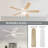 Gallant II 52 in. Indoor/Covered Outdoor Matte White Transitional Ceiling Fan with Three 3000K LED Bulbs Included-1673919581-1673919577