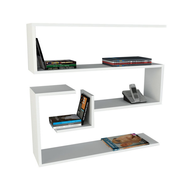 4 Piece Accent Shelf, White