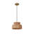 11-Inch 1-Light Pendant Light Rattan Honey Brown-2142778890