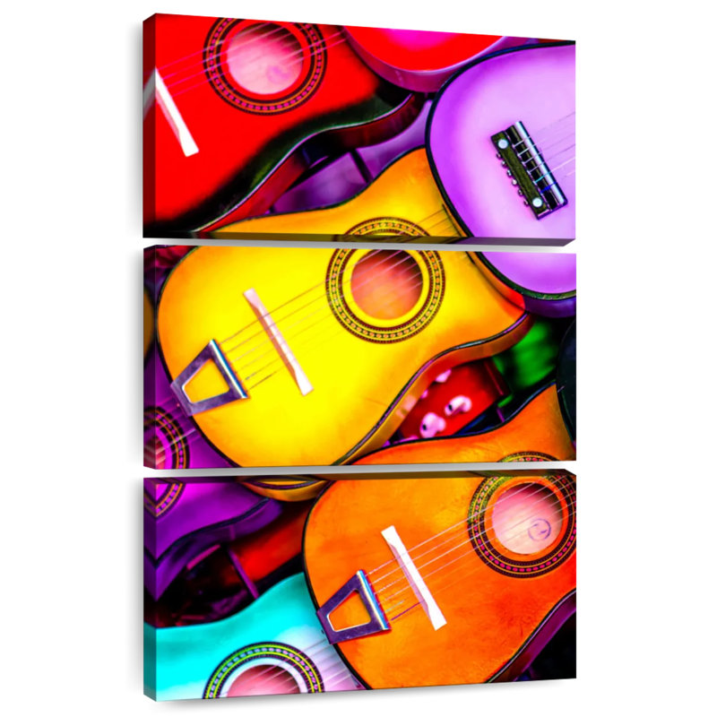 Couleurs de guitare, H 38 po x l 24 po