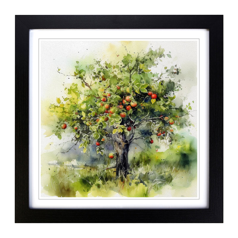 Single Picture Frame Print on Wood, Black