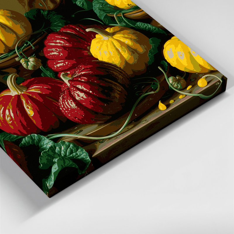 Art mural sur toile brun légumes Ulluco, H 24 po x l 36 po