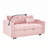 3-in-1 Convertible Sofa Bed With Reclining Backrest, Pull-out Couch With Pillows-1797703643