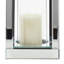 Lampe ouragan en verre avec accents en miroir