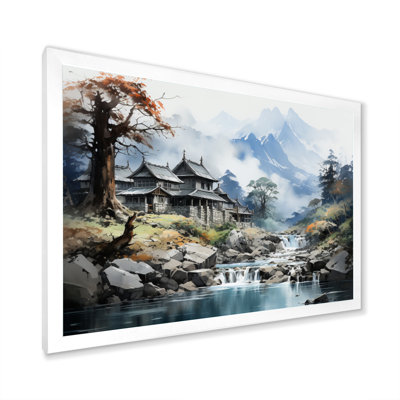 Bernest China Art Misty Mountain sur toile