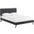 Modway Josie Vinyl Platform Bed with Round Splayed Legs-26066892-26066894