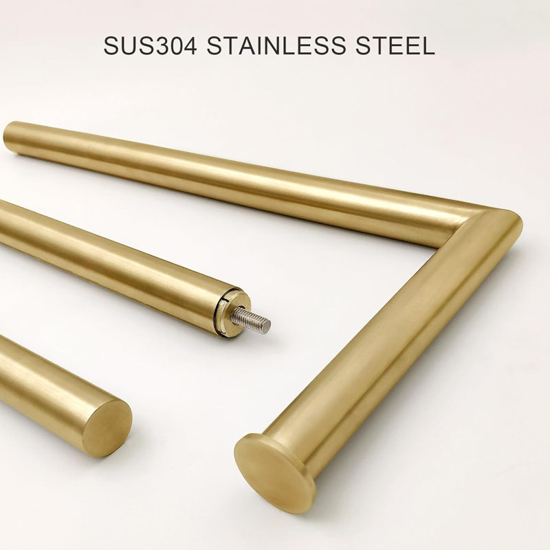 Freestanding Toilet Paper Holder With Base And Reserve Rod, Heavy Weighted Design, SUS304 Stainless Steel Construction, Anti-Slip Padding Included