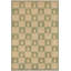 Tapis géométrique vert clair / crème en laine noué à la main 9 pi 8 po x 13 pi 5 po Geometric