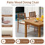 Chaise de patio empilable en bois