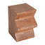 Table d'appoint MGO, ensemble de 2 tables d'appoint rectangulaires d'extérieur, tabourets de jardin décoratifs pour l'intérieur et l'extérieur, table d'appoint, table d'appoint de patio, table de bout gigogne, simili bois naturel