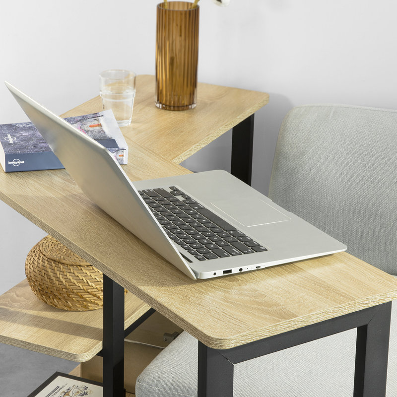 Giza Side Table with Storage, Natural