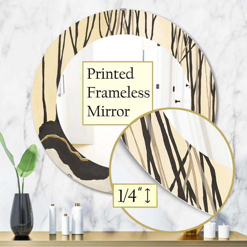 Miroir géométrique, H 31,5 po x l po