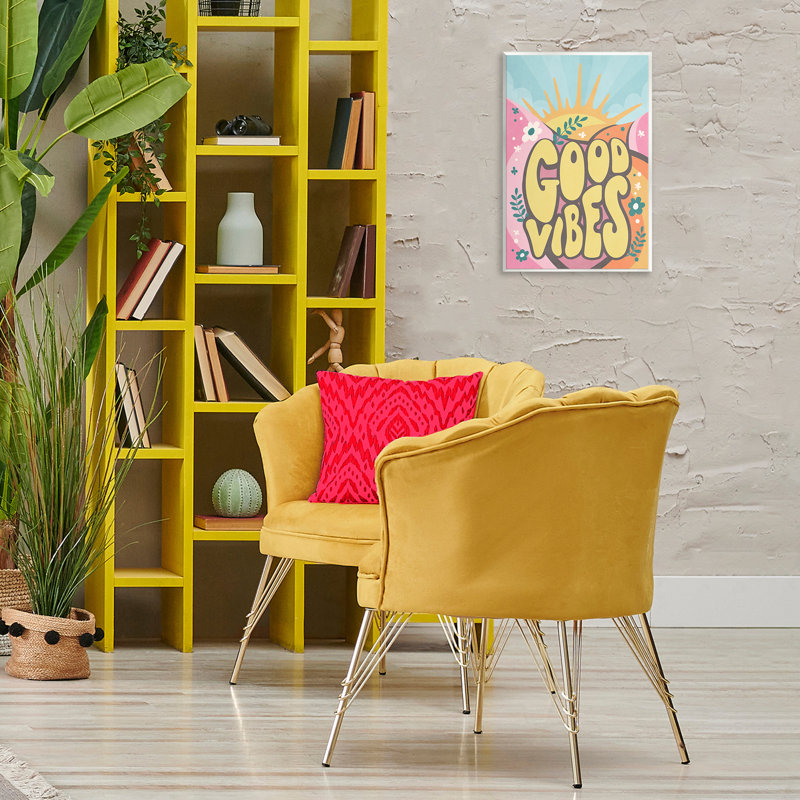 «Good Vibes Groovy Nature» par Nataly White, H 19 po x l 13 po