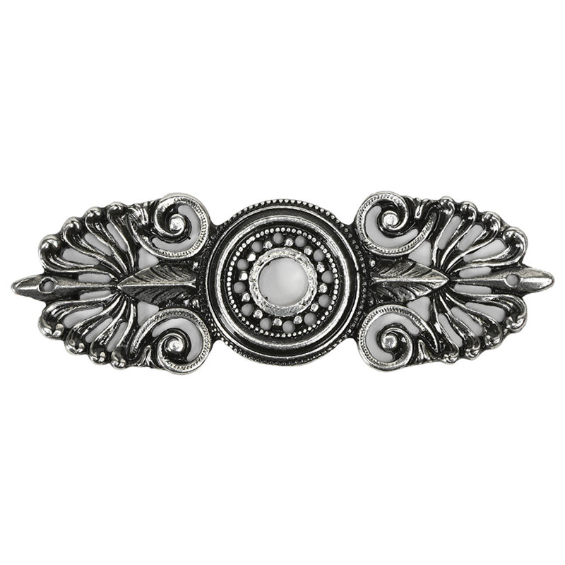 Écusson allongé moyen oracle , Argent argent
