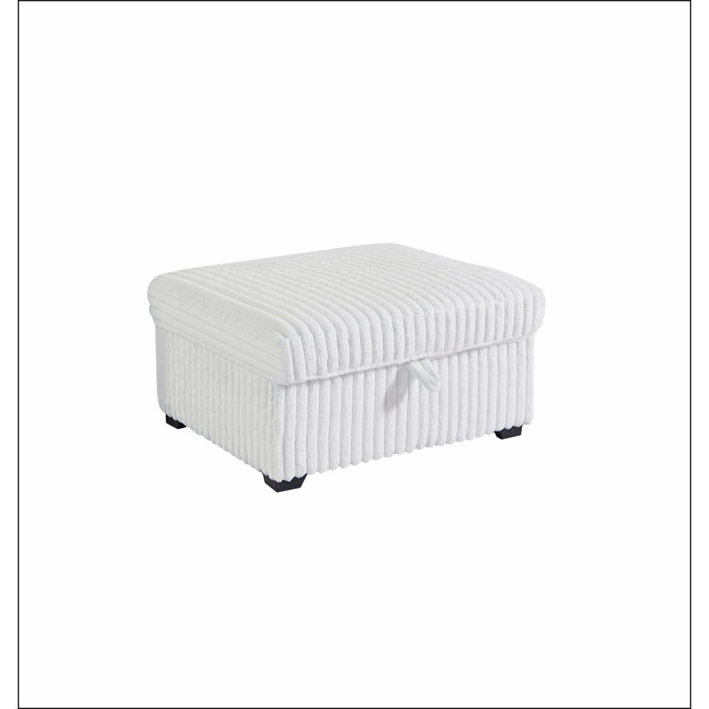 Repose-pieds capitonné surdimensionné avec boîte de rangement Living