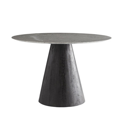 Theodore Round Marble Pedestal Dining Table
