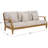 Clairmont Teakwood Patio Sofa-112272351